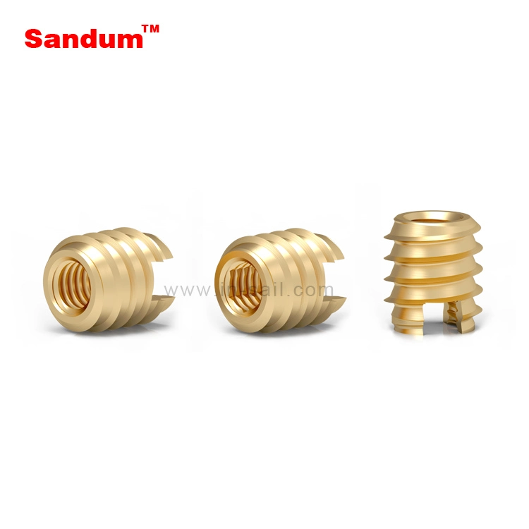 Brass Self Tapping Threaded Inserts for Metal or Plastic